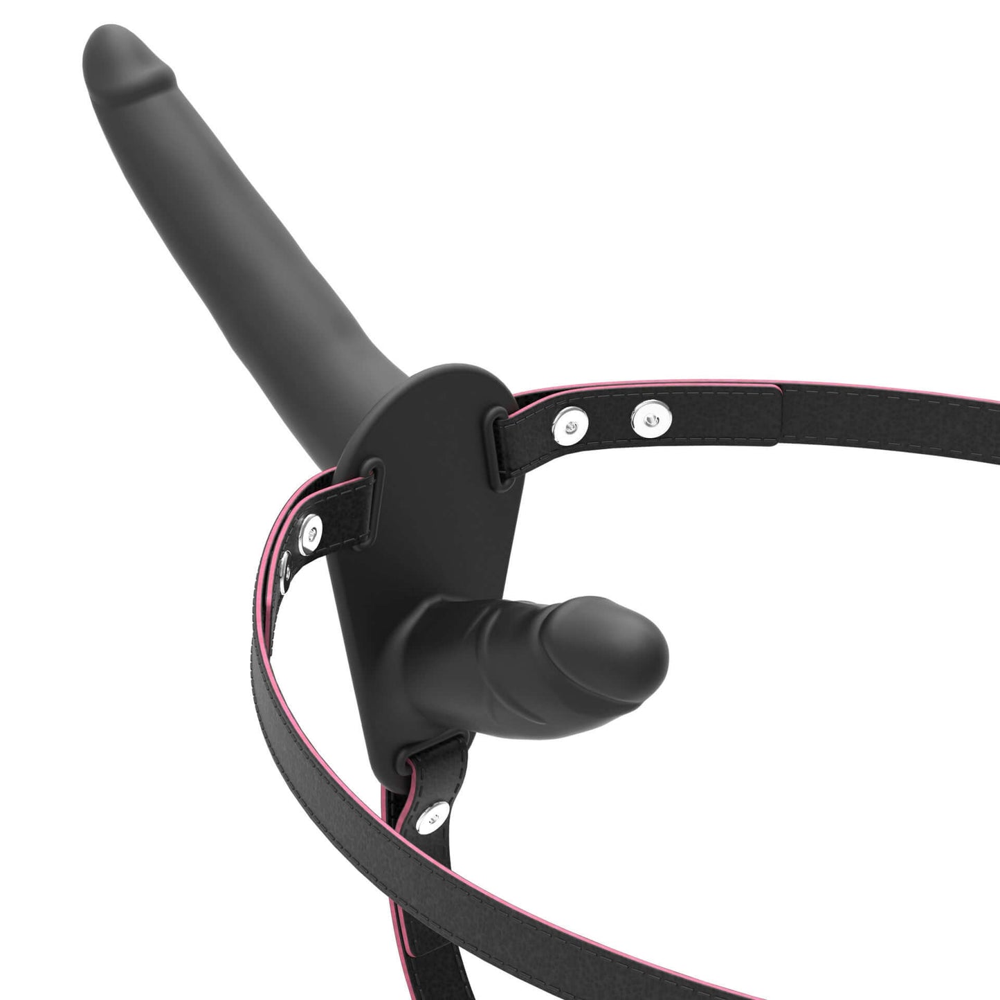 Ceinture cuir double gode - Cutie Kinkyxx