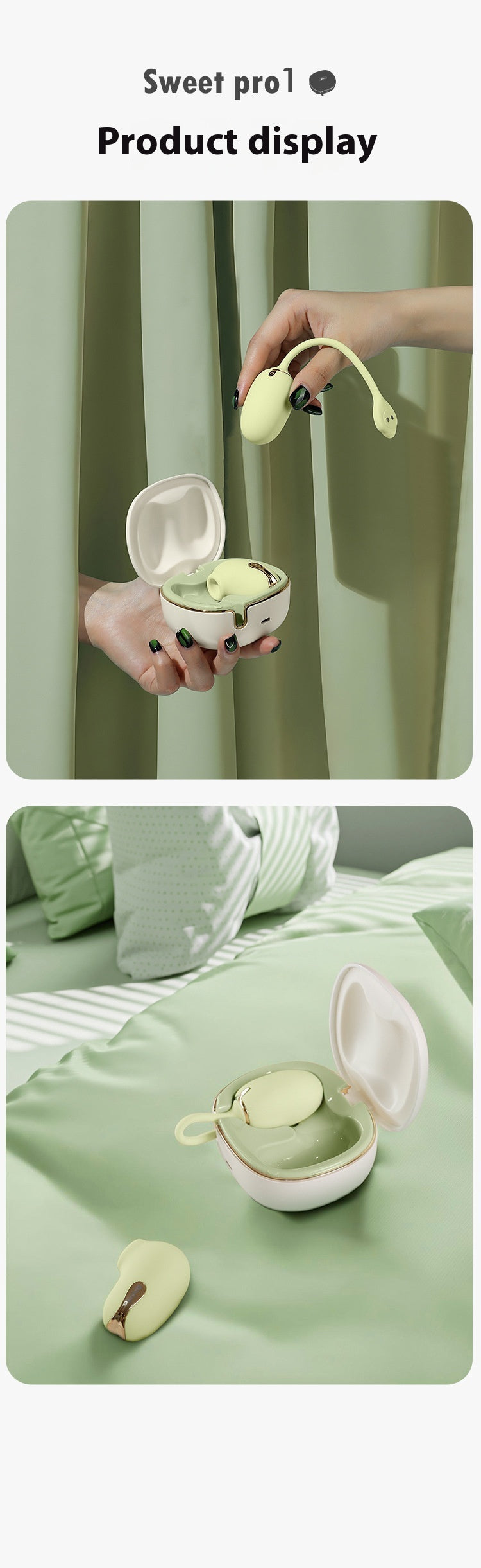 Cutie green Moonlight aspirateur et vibrant - Cutie Kinkyxx