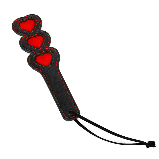 Cravache forme cœur en cuir - Cutie Kinkyxx