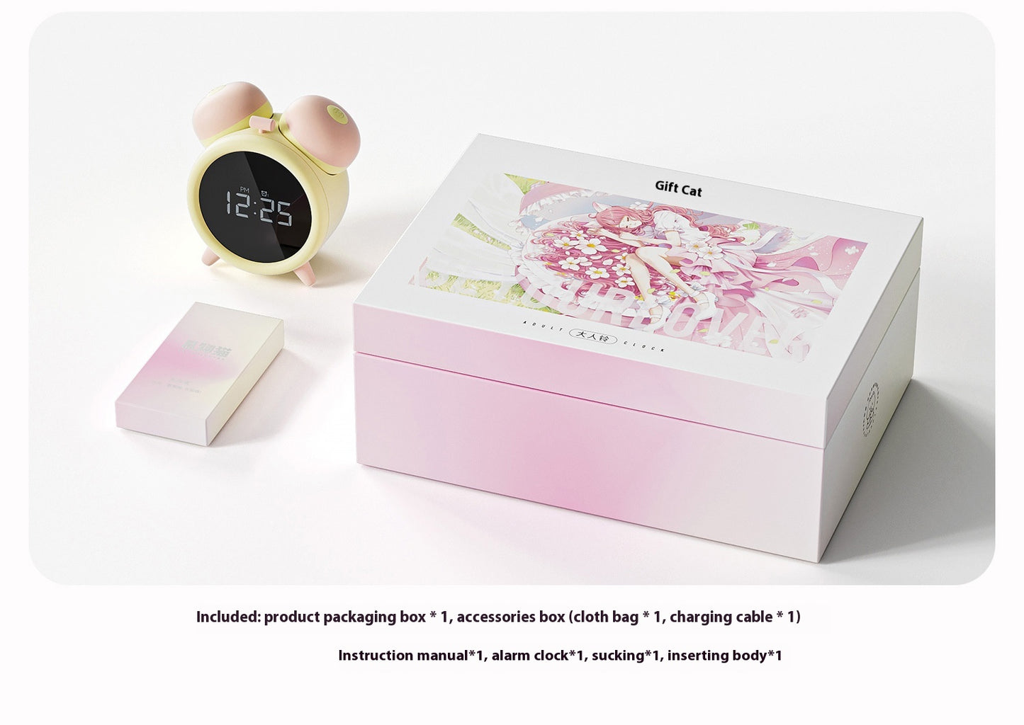 Réveil trompe l'oeil aspirateur et mini vibro - Cutie Kinkyxx