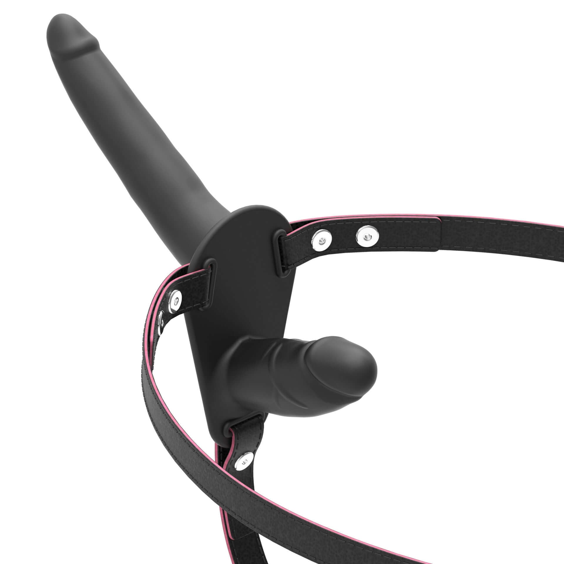 Ceinture cuir double gode - Cutie Kinkyxx