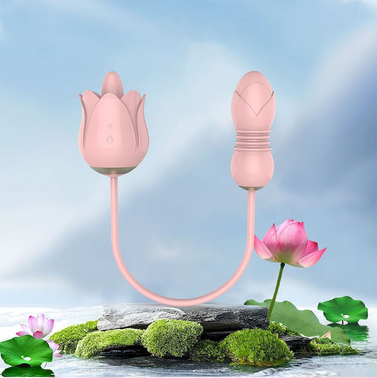 Mini fleur de lotus suceuse et bourgeon vibrant - Cutie Kinkyxx