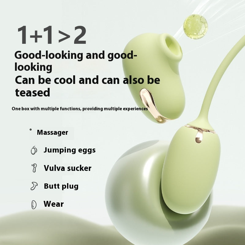 Cutie green Moonlight aspirateur et vibrant - Cutie Kinkyxx
